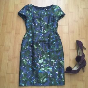 Jcrew Monet Water Lillies Print Garden Dress